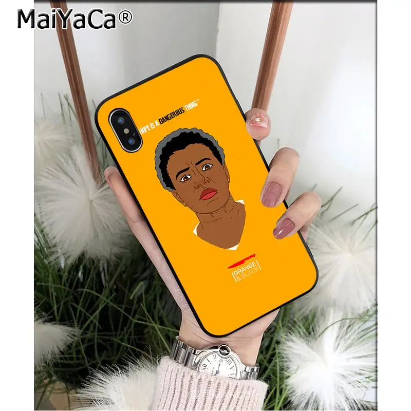 

MaiYaCa Orange Is The New Black TPU Soft Silicone Phone Case Cover for iPhone 8 7 6 6S Plus X XS MAX 5 5S SE XR 11 11pro max