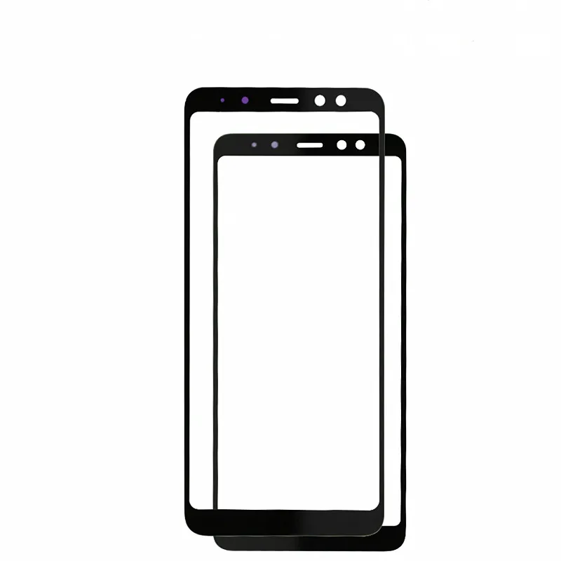 Сменная Передняя Сенсорная панель стеклянная внешняя линза для Samsung Galaxy A8 Plus 2018