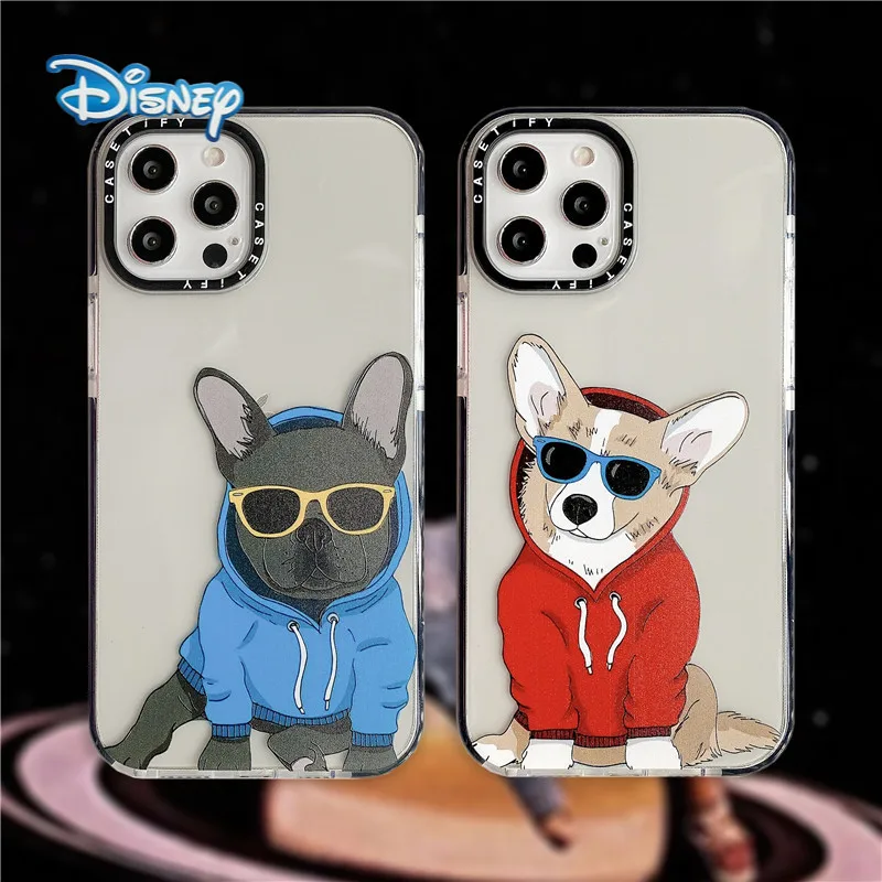 

Disney Cartoon Phone Case for iPhone 13 13Pro 12 12Pro 11 Pro X XS Max XR 7 8 Plus Kawaii Animal Cat Dog Protective Back Covers