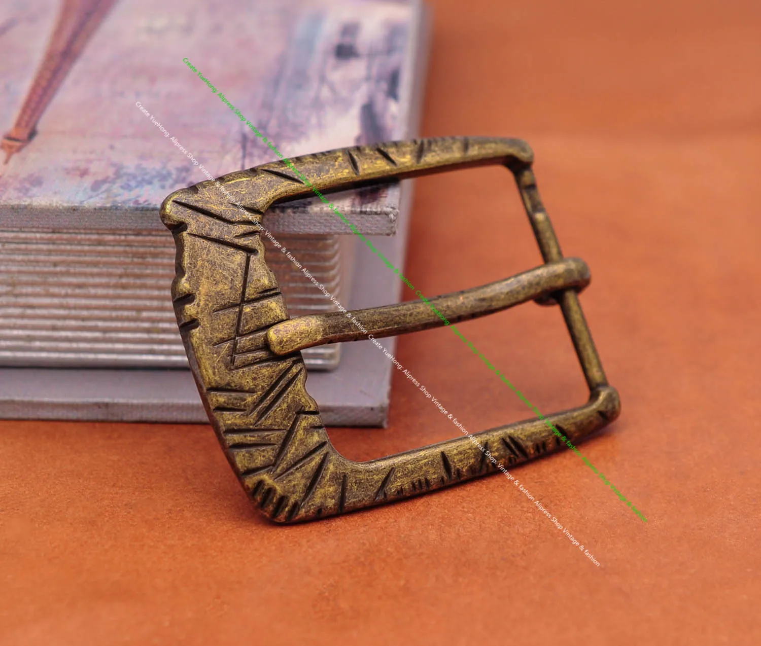 Винтажная широкая Качественная мужская металлическая пряжка с латунным