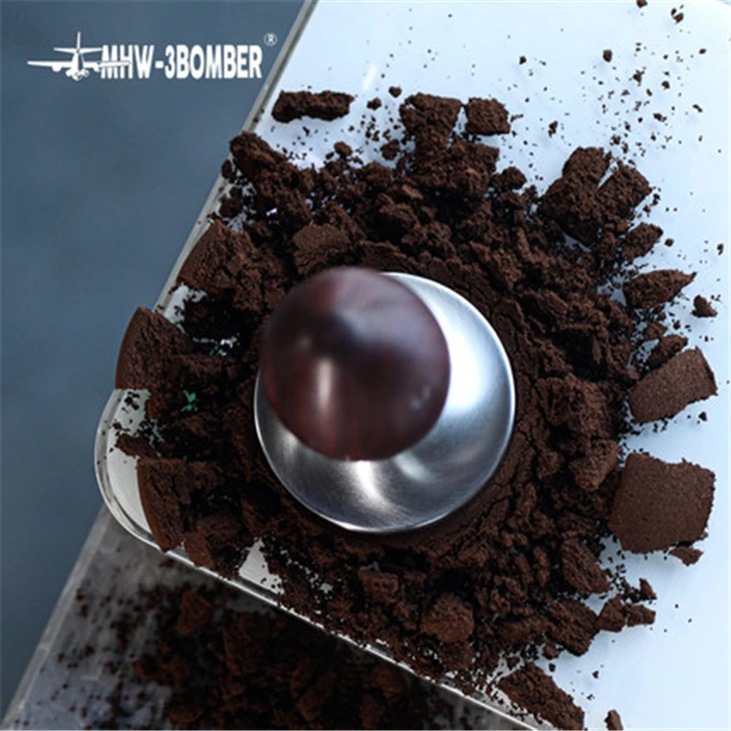 54 мм Темпер для эспрессо деревянный кофе прочный молоток нержавеющая сталь