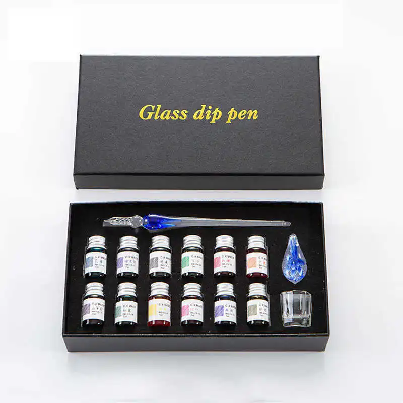 

3/7/15 Place of glass fountain pen 7 ML colour box of ink gifts written drawing school stationery articles Art supplies