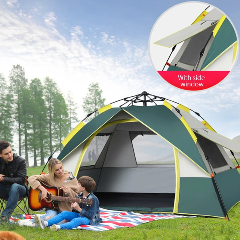 Автоматическая палатка для 2 человек 3 4 туристическая утолщенная солнцезащитная