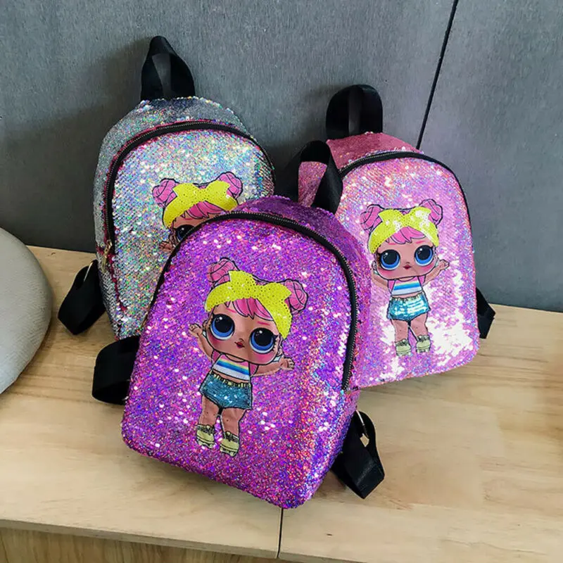 Женский Блестящий рюкзак с блестками для девочек путешествий праздничная