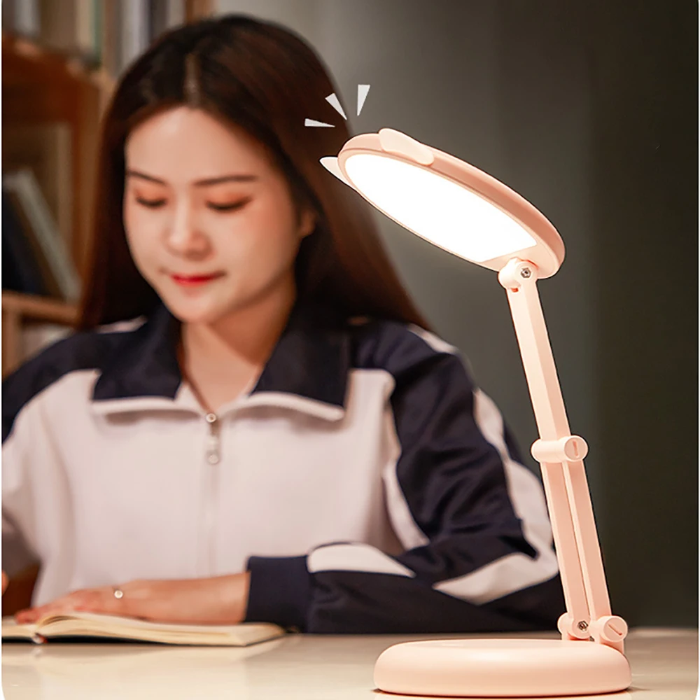 

Portable Led Lamp Cute Desk Lamp With USB Charging Port Student Prodection Eye Book lights Folding Desk light For Home Office