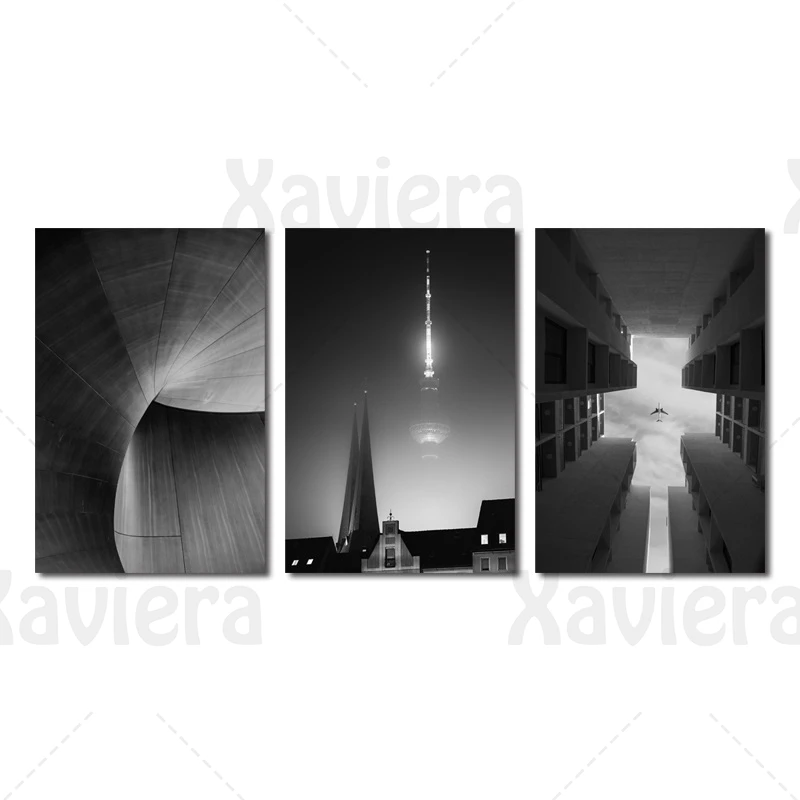 

Black White Posters and Prints Walls Architecture Buildings Photography Art Canvas Paintings for Living Room Bedroom Wall Decor