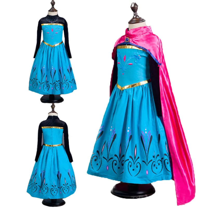 Обувь для девочек принцессы Анны из мультфильма Холодное сердце платье в