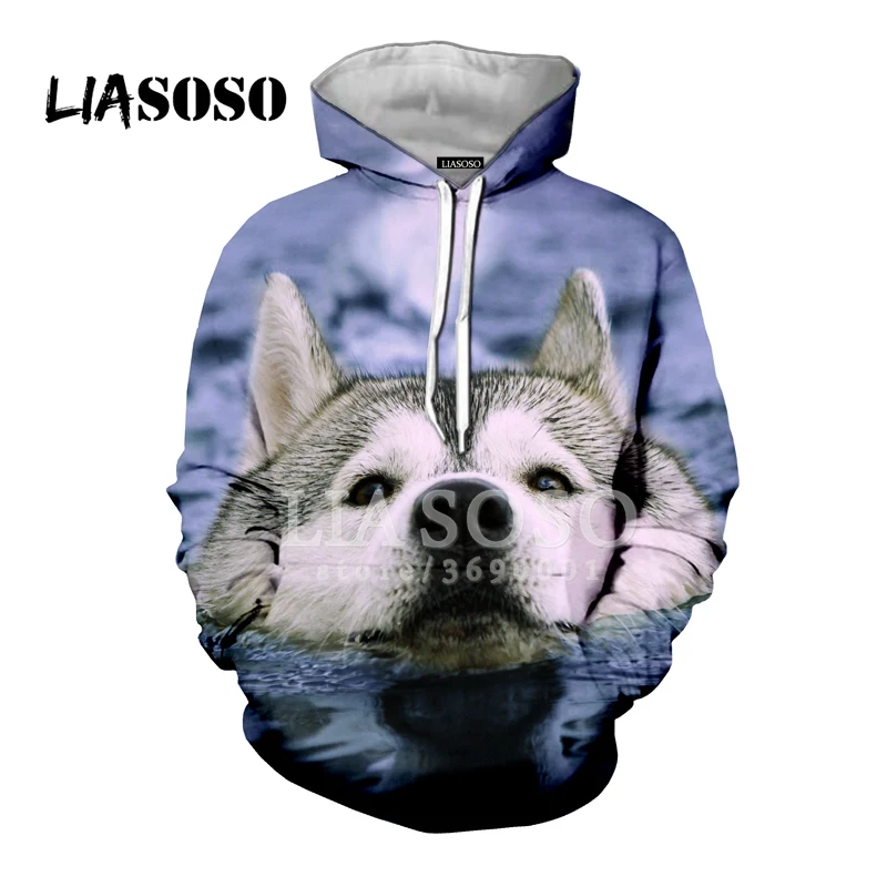 24 LIASOSO,, забавные, милые, сибирские собаки хаски, животные, повседневные, 3D принт, для женщин и мужчин, толстовки с капюшоном, толстовки, хип-хоп, Харадзюку, X0065 - Цвет: 24