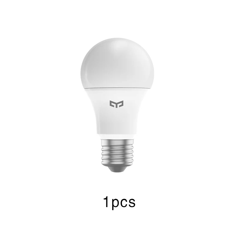 White 1pcs XIAOMI MIJIA лампа yeelight светодиодный светильник лампы E27 для умного дома потолочный светильник люстра 7 Вт 9 Вт прикроватная настольная и напольная лампа лампы - Испускаемый цвет: White 1pcs