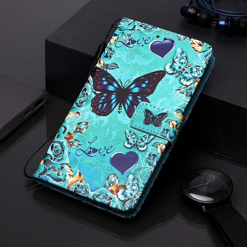 Мультяшный кожаный чехол книжка с животными для Samsung Galaxy A10S 20S 10E 20E 50S 70 40S 30S 30 50 J4 J6