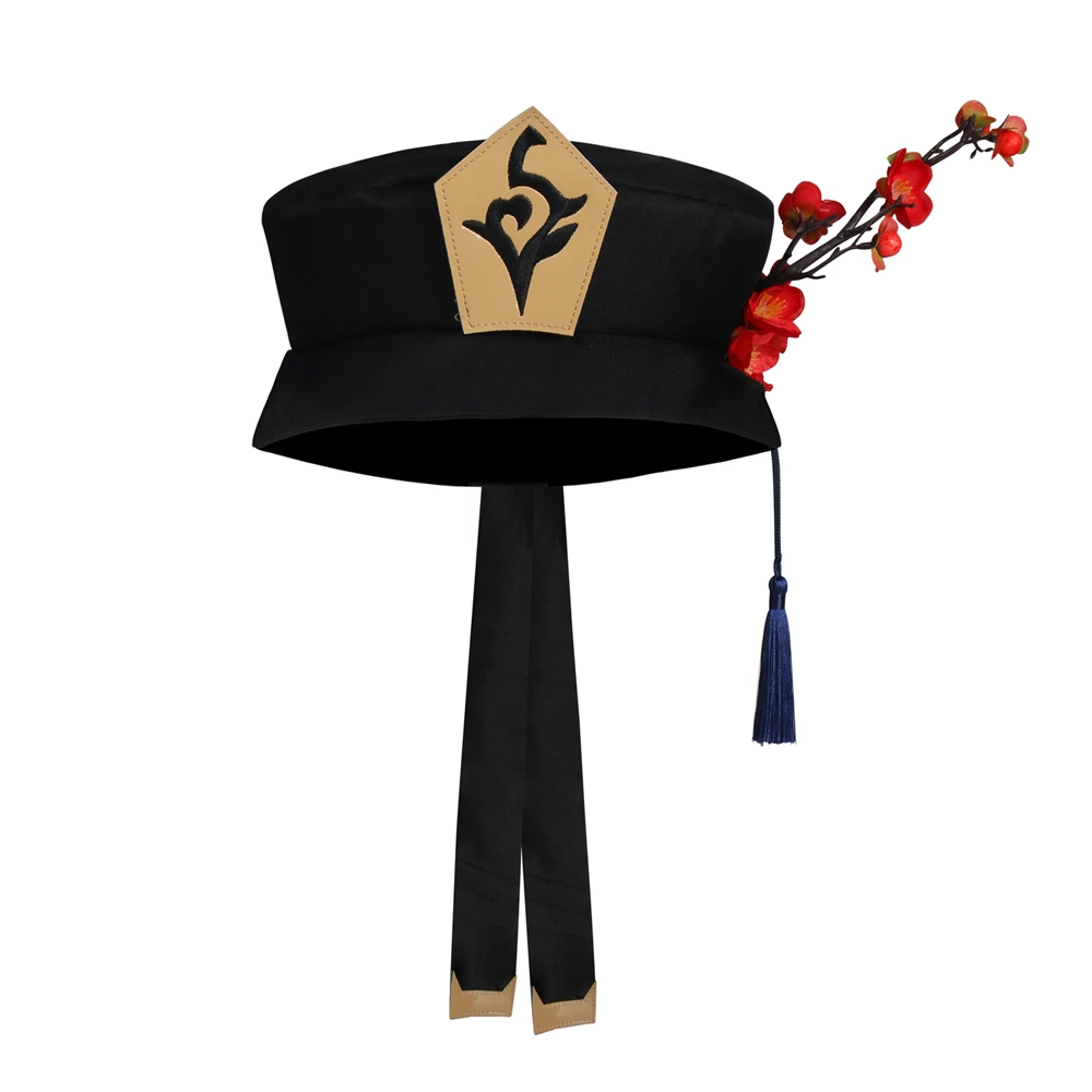 Game Genshin Impact Hu Tao Hat Well-made Hutao Cos Cap Headwear Cosplay Props Nice Gift Adult Size | Тематическая одежда и