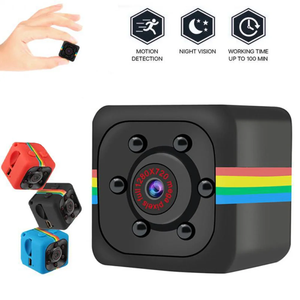 SQ11 Mini Camera HD 1080P Night Vision Motion Detection DVR Micro Sport DV Video Surveillance Ultra Small Camcorder | Электроника