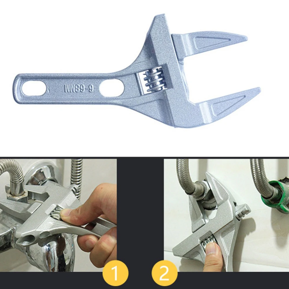 6-68 мм короткий хвостовик большой открывающийся регулируемый гаечный ключ из