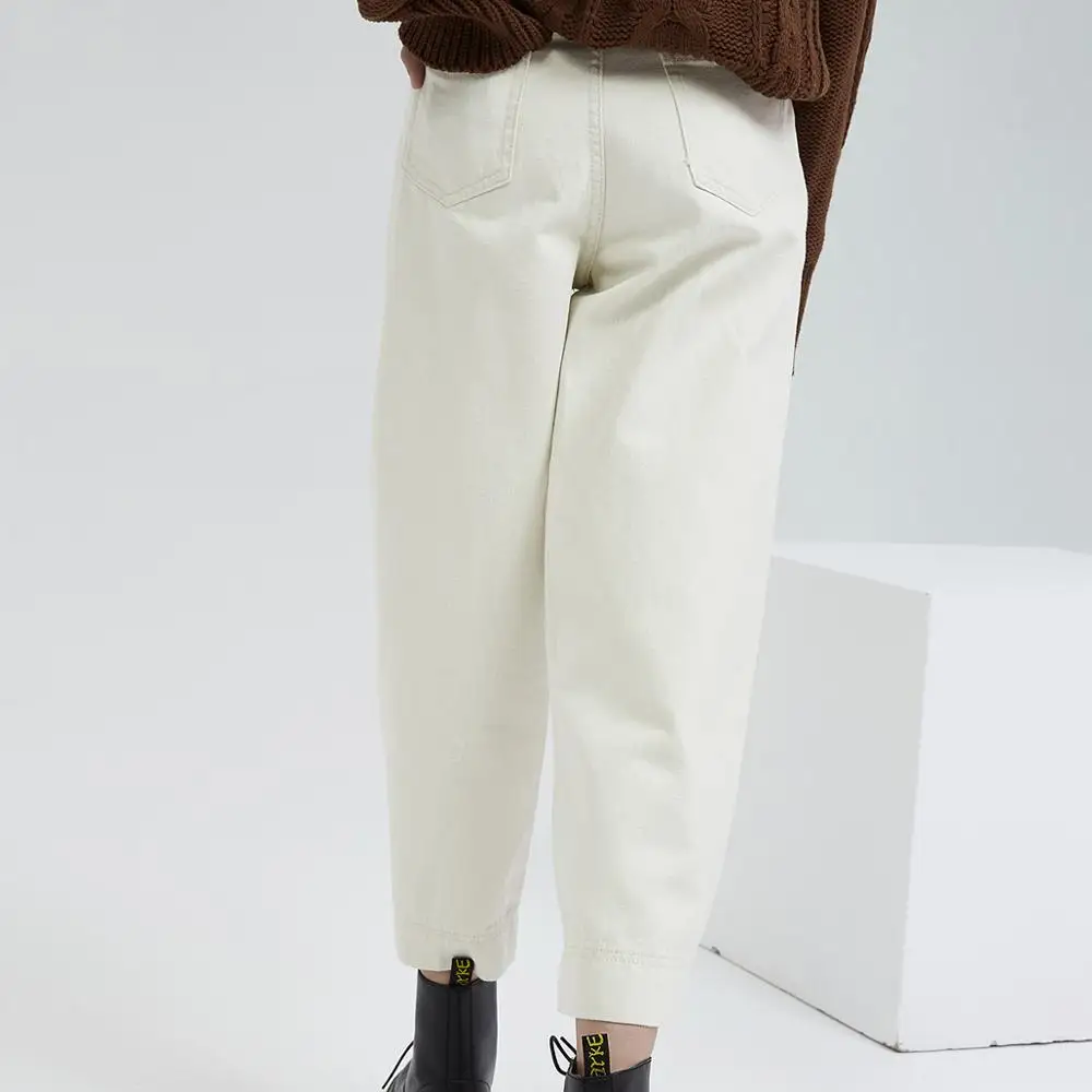 Женские повседневные джинсы Wixra однотонные брюки до щиколотки с высокой талией и