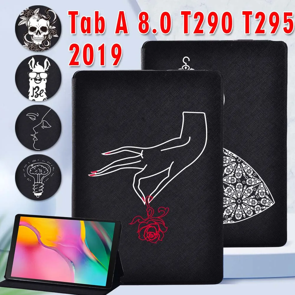 

tablet cover case For Samsung Galaxy Tab A 8.0 2019 Case SM-T290 SM-T295 8.0 inch Tablet Protective Covers + Free Stylus