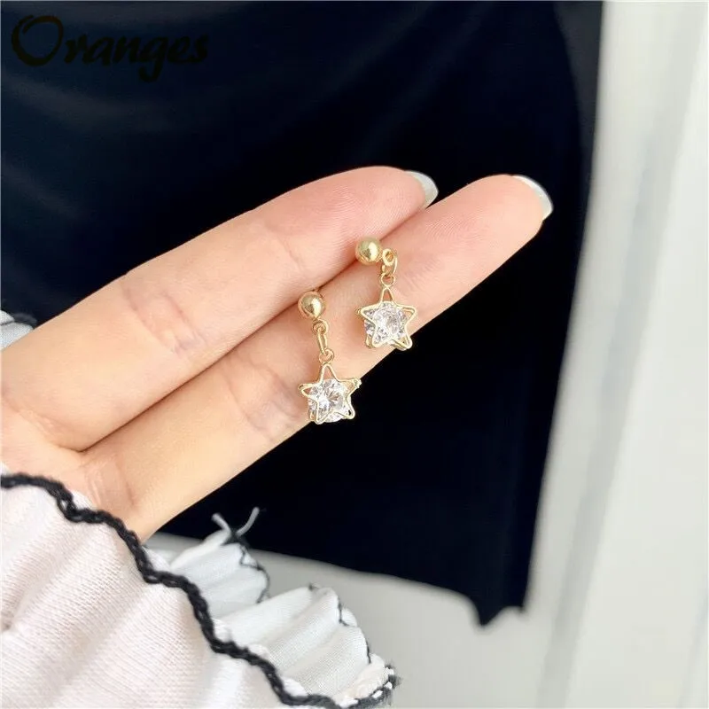 Минималистичные геометрические серьги женские модные простые металлические