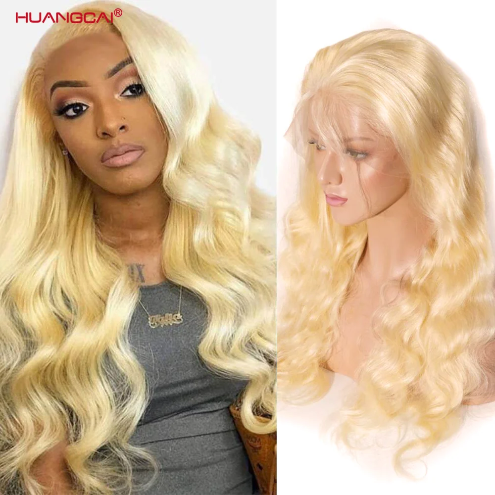 

613 Honey Blonde Body Wave Lace Front Human Hair Wigs For Women 13x4 Transparent Lace Wigs 4x4 Lace Closure Wig Peruvian Remy