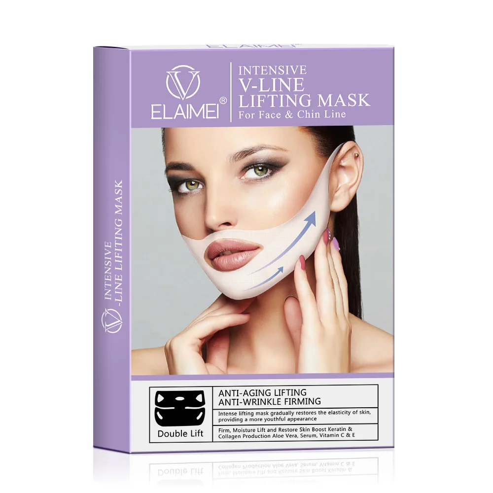 

ELAIMEI V face lift, firming mask 4D hang ear tighten the thin masseter double chin, V face paste face lift artifact.