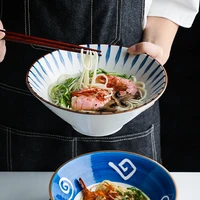 8 inch japanese noodle bowl salad rice fruit soup bowl ramen noodle bowl microwave ceramic dinnerware ceramic mixing bowl