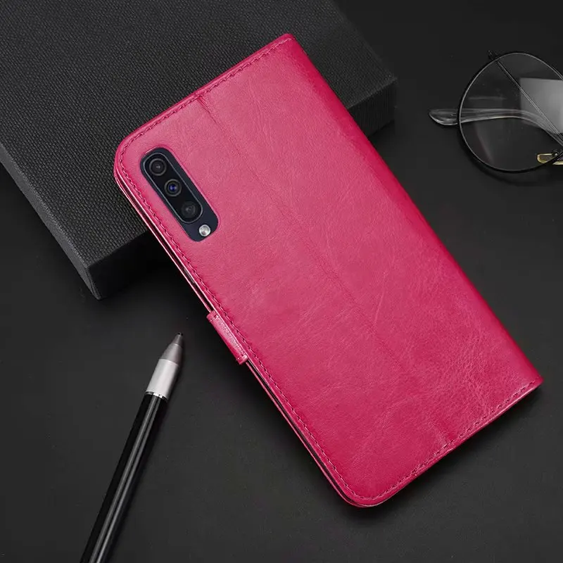 Розово-красный Vivo V17 Neo чехол Vivo V17 Neo Чехол кошелек PU кожаный чехол для телефона Vivo V17 Neo V 17 V17Neo защитный чехол-накладка - Цвет: Розово-красный
