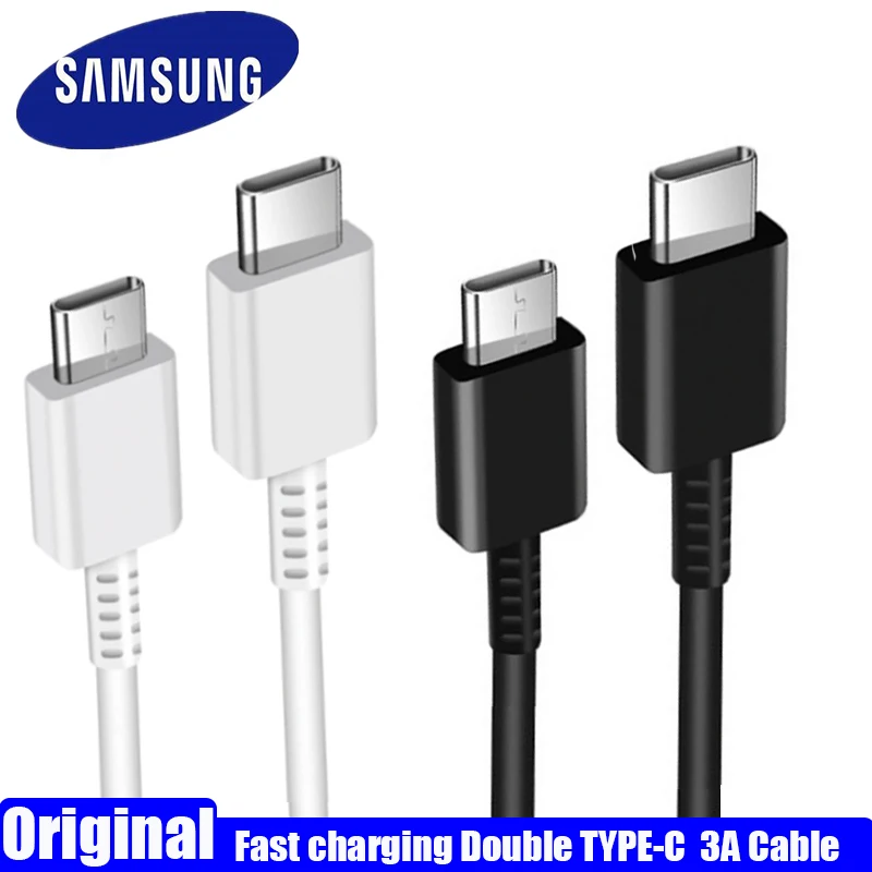 Оригинальный кабель для быстрой зарядки Samsung S20 Plus Super PD 3A 25 Вт USB C линии 1/1 5/2 м Galaxy