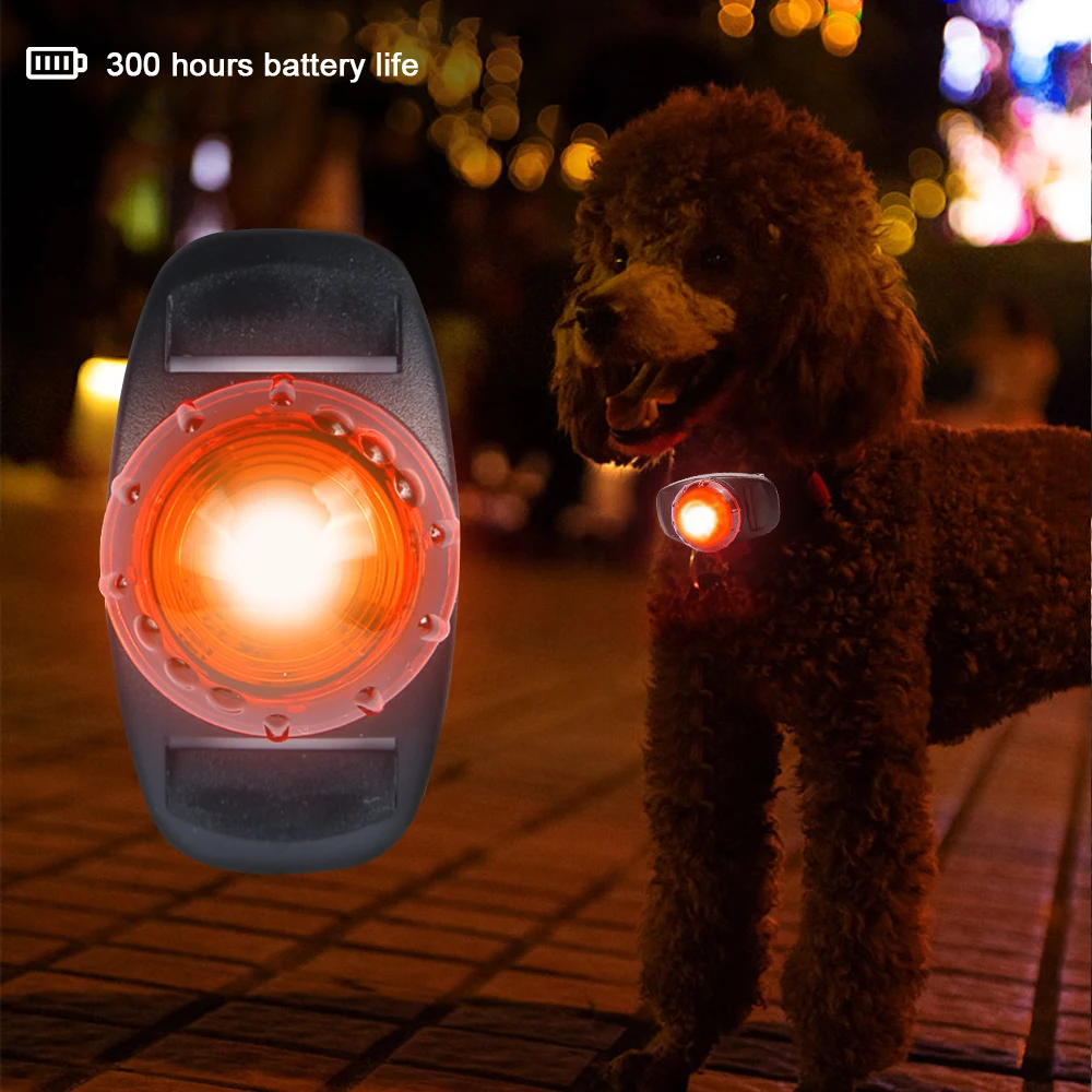

Pet dog LED Safety Flashing light waterproof anti-lose LED for dog collar small big dog cat dog accessories 3 modes light