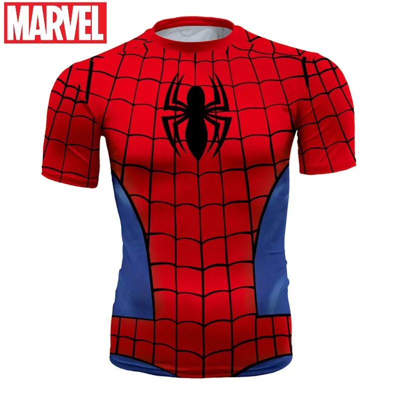 

Marvel Hero Swimming Basketball Fitness Running Fitness Quick-drying Tights Men Bathing Suit Body Suits