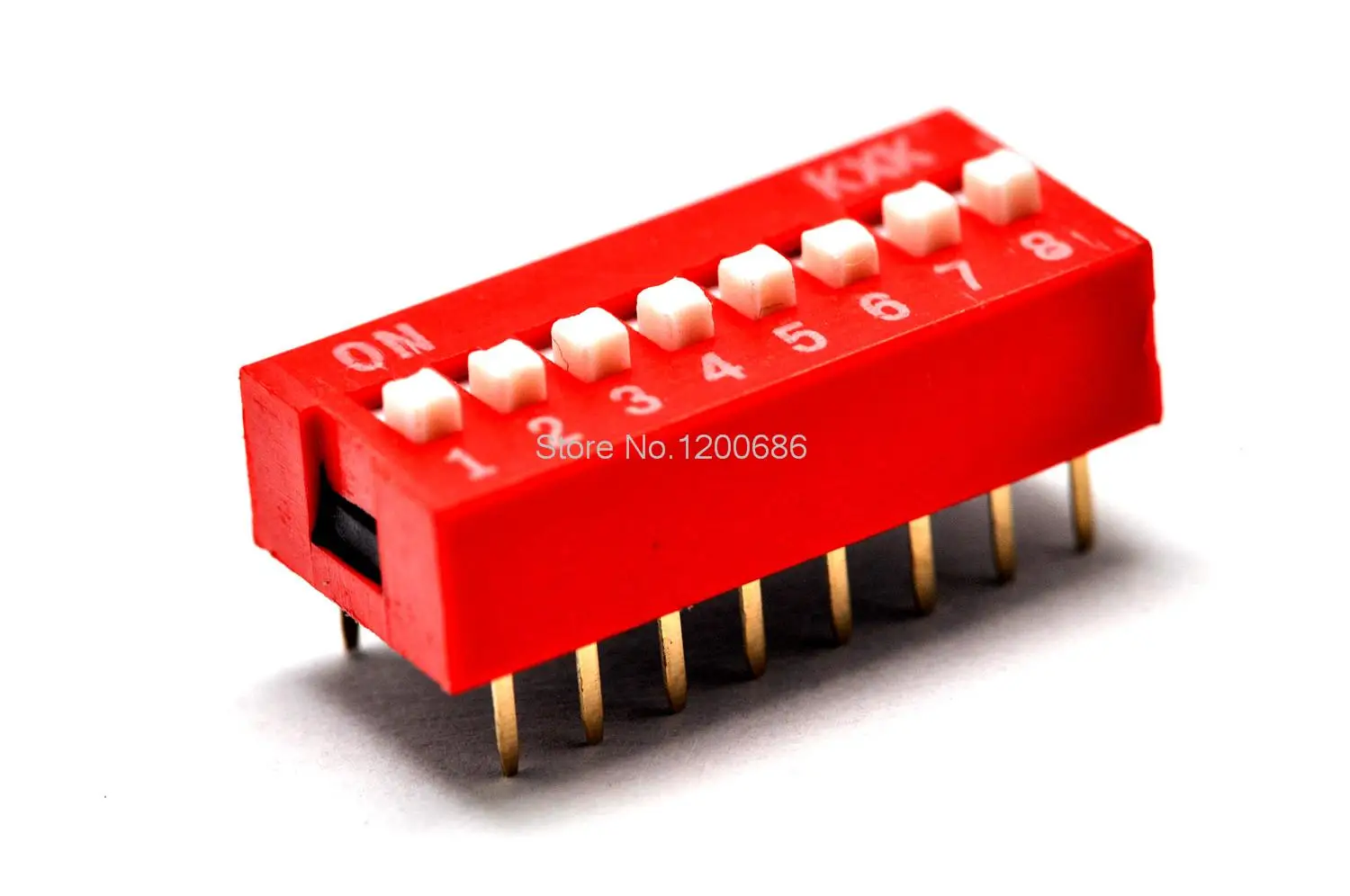 8P DIP switch Swing switch 8-bit toggle switch pitch 2.54MM red