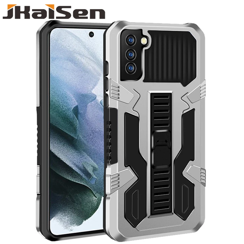 

JKaiSen Shockproof Armor Case For Samsung Galaxy S20 S20Plus S21Plus S21Ultra S30Plus S30Ultra S20FE S21FE Kickstand Phone Cover