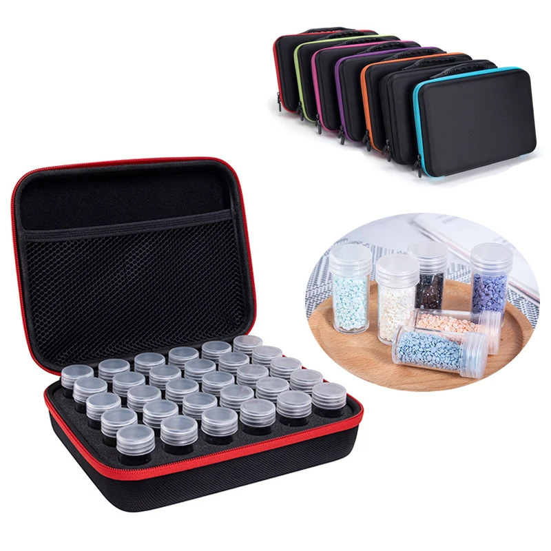 30 бутылок аксессуары для алмазной живописи контейнер хранения переносной чехол