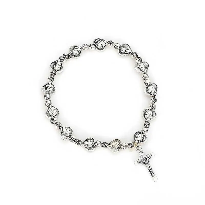 Золотистый браслет с Католическим крестом Иисуса украшение для Священного