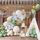 102 шт., платиновая гирлянда с шарами