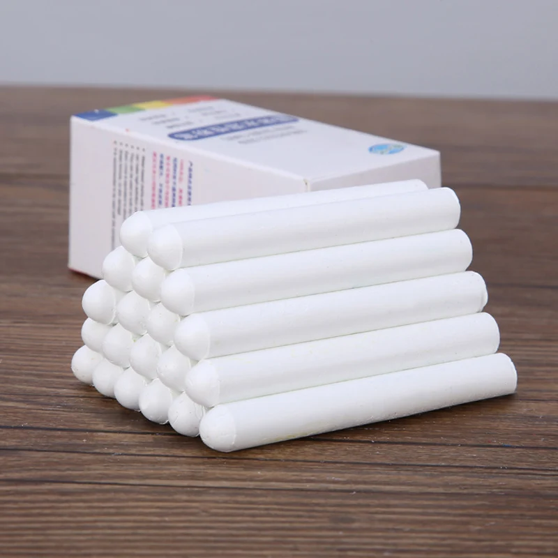 Mixed Colour White Chalk Sticks Pack Water Soluble Kids Playground School Art Learning DU55 | Канцтовары для офиса и дома
