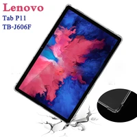 silicon case for lenovo tab p11 2020 11 tb j606f j606n j606l 11 inch clear transparent soft tpu back tablet cover capa