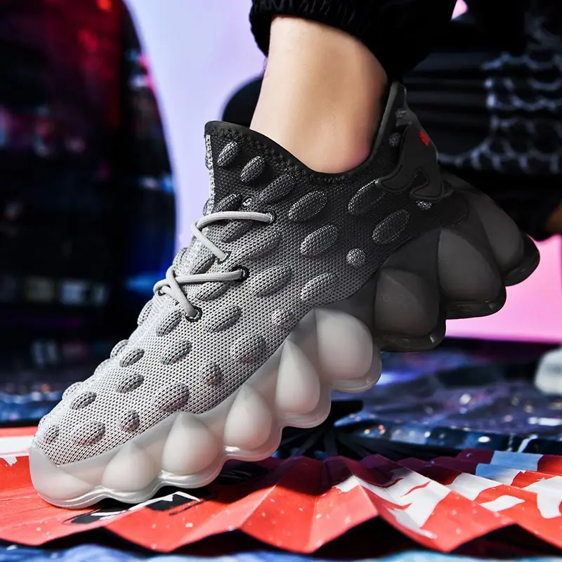 Уличные спортивные мужские кроссовки с большой подошвой Мужская обувь для бега