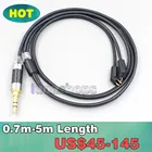 2,5 мм 4,4 мм XLR Сделано в Китае 3,5 мм черный 99% чистый PCOCC кабель для Etymotic ER4B ER4PT ER4S ER6I ER4 2pin LN007113