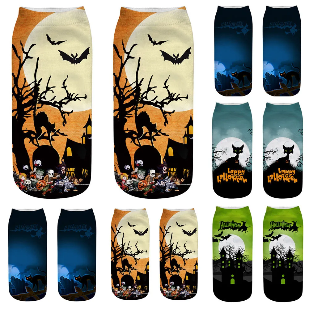 Осень зима носки горячая распродажа Женская обувь модные 3D забавная кота до