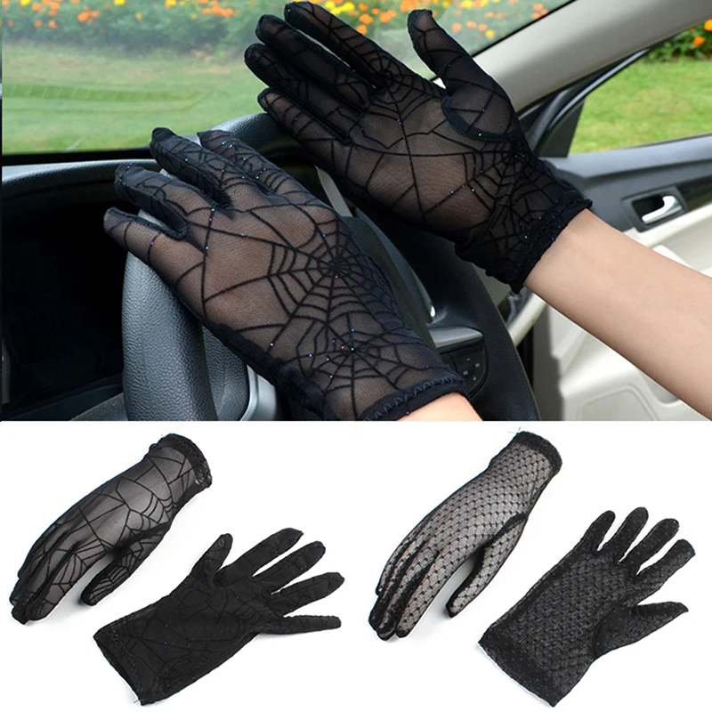 

Driving Glove Lady Gloves Sunscreen Gloves Etiquette Glove Lace Gloves Elegant Elastic Wrist Glove New Fashion Protection Glove