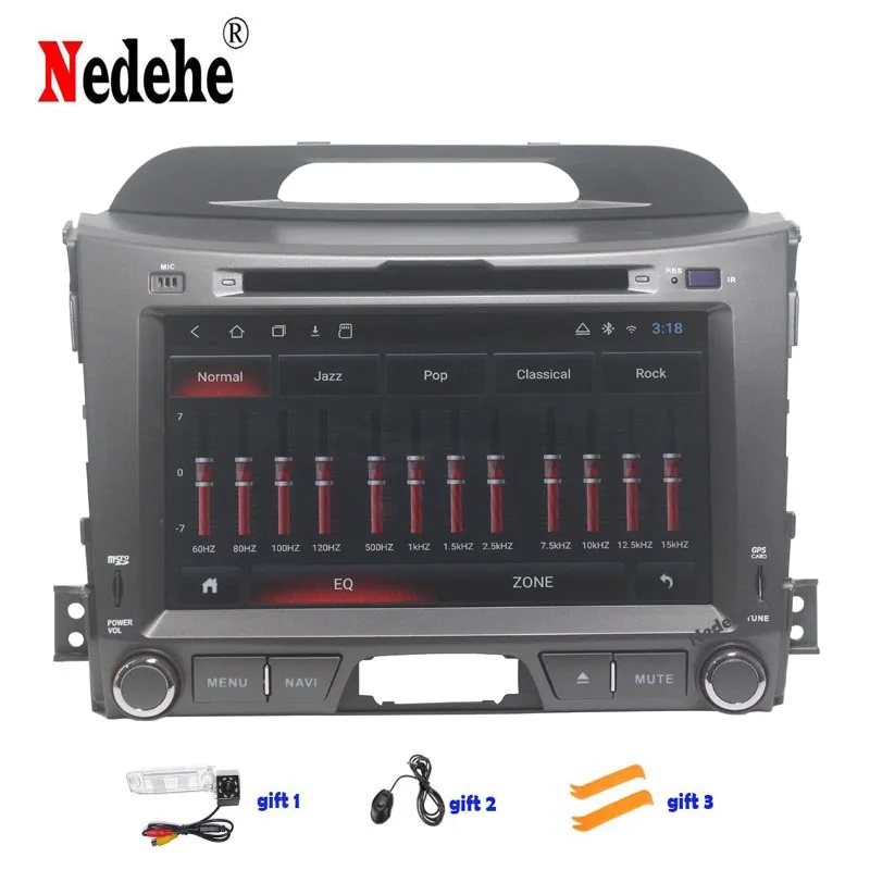 Автомобильный dvd плеер Nedehe 2 din Гб + 32 ГБ Android 9 0 gps навигация для KIA SPORTAGE 2010 2016