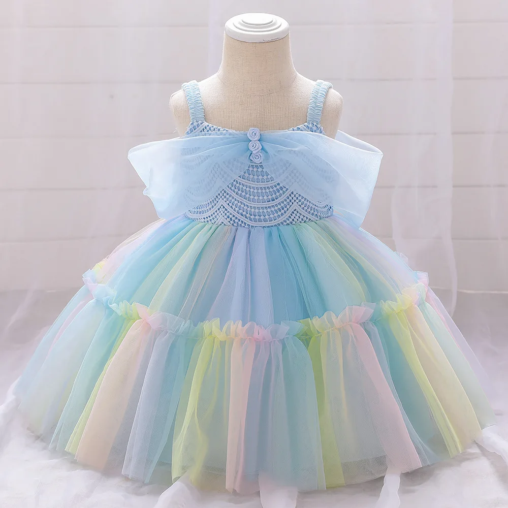 

Princess Dress One Shoulder Baby Girls Dress Baby Clothes Newborn Tutu Birthday Dress Infantil Baptism For Girls 1 Year vestidos