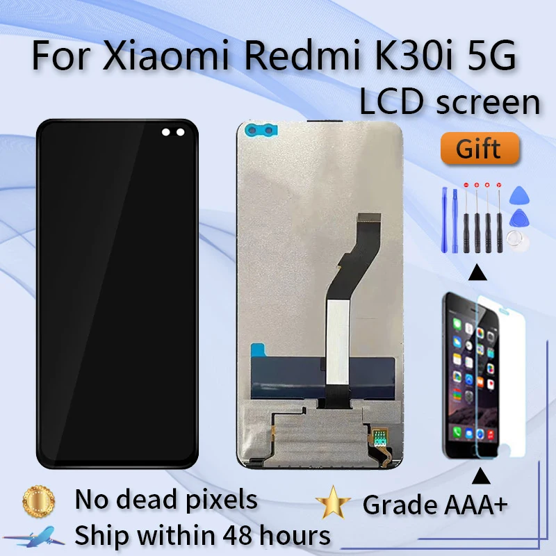 

ЖК-дисплей 6,67 дюйма для Xiaomi Redmi K30i с сенсорным дигитайзером, экран для Redmi k30i, ремонт жк-экрана, детали в сборе