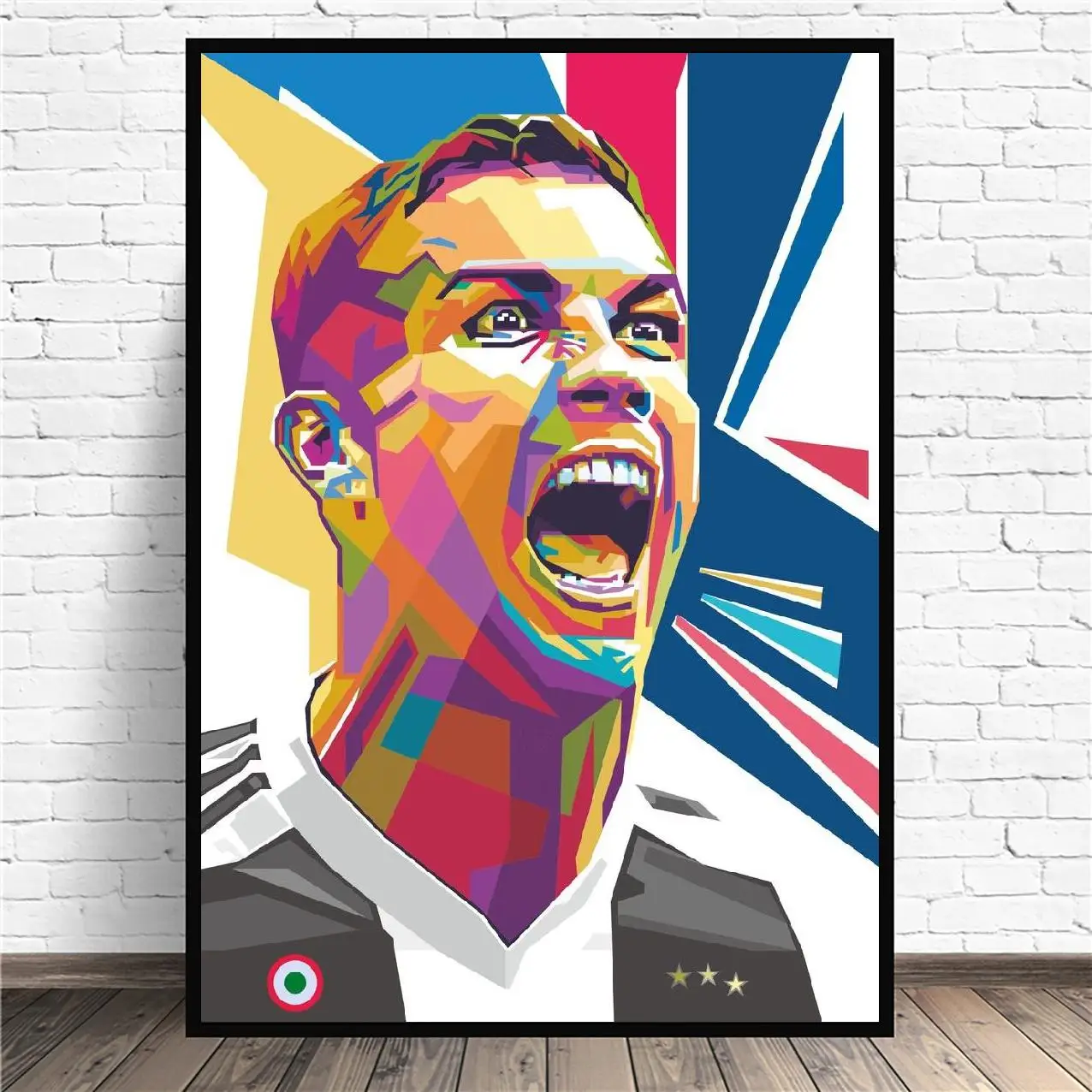 Картина на холсте с изображением футбольной звезды Криштиану Роналду