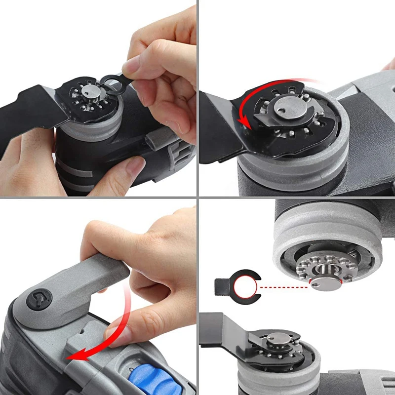 

Hot 23Pcs Metal Wood Oscillating Saw Blades Set for Quick Release Multitool Blades for Dewalt,Craftsman,Ridgid,Rockwell