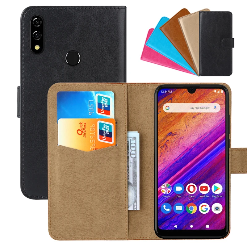 Роскошный чехол кошелек для BLU Vivo XL5 из искусственной кожи в стиле ретро флип с