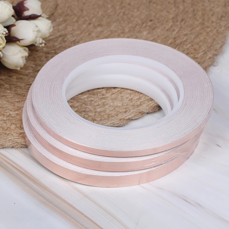 Односторонняя проводящая медная пленка CU 99.98% клейкая экранирующая теплостойкая