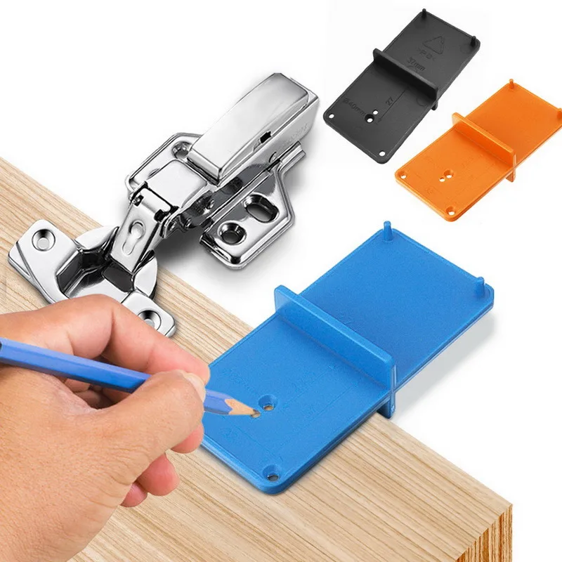 

35mm 40mm Hinge Hole Drilling Guide Locator Hole Opener Template Door Cabinets DIY Tools For Woodworking Hand Tools Set