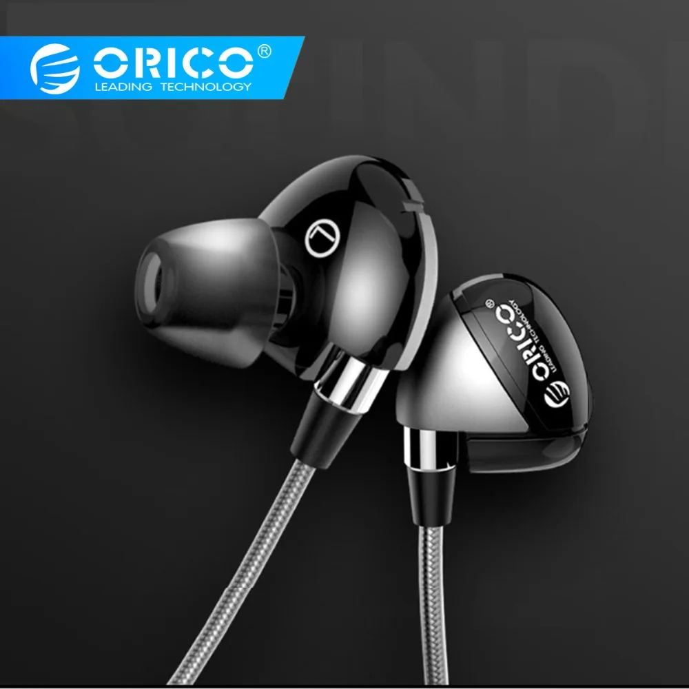 ORICO музыкальные наушники-вкладыши, музыкальные стерео игровые спортивные наушники для телефона Xiaomi с микрофоном для телефона IPhone 6 samsung MP3
