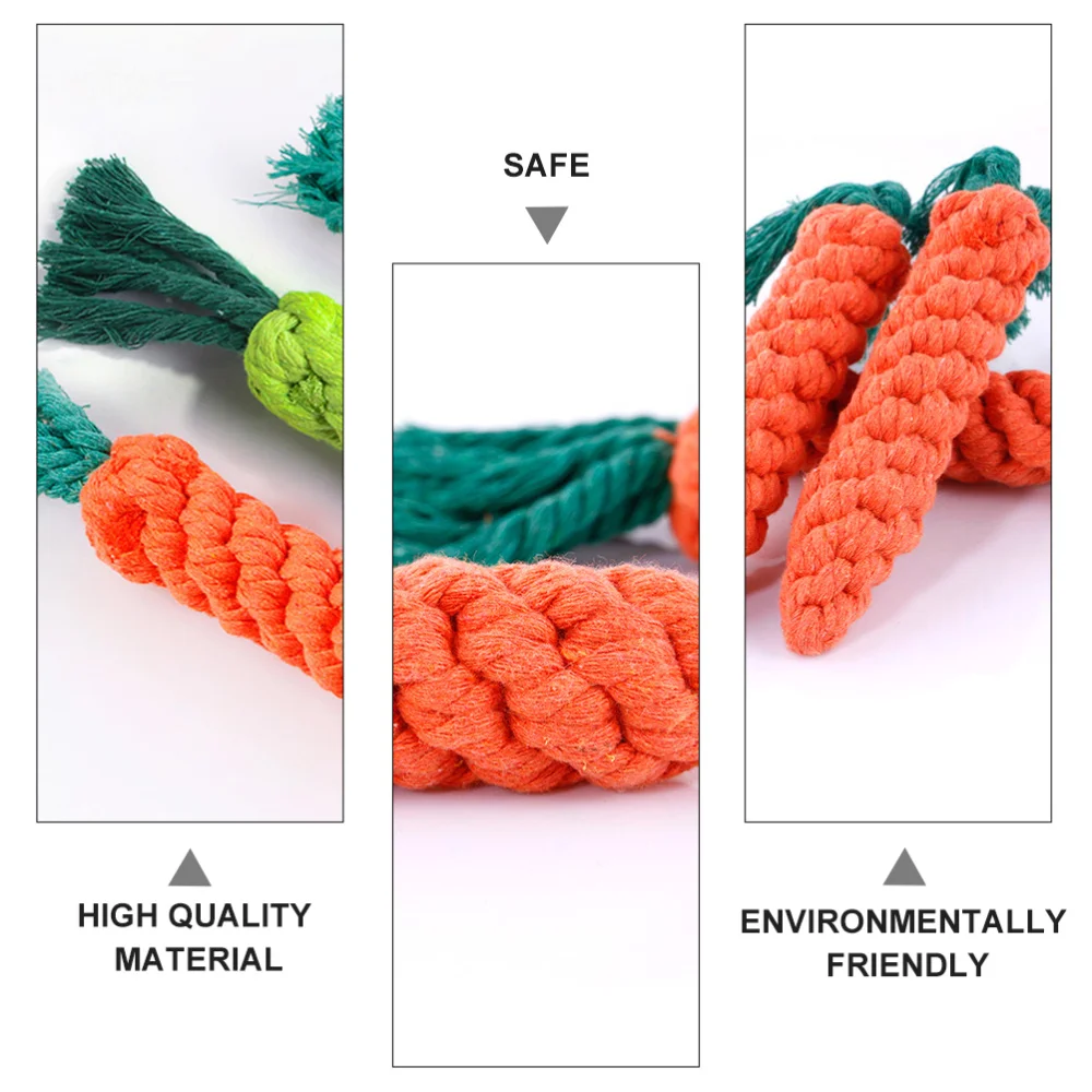 

2pcs Lovely Carrot Pet Dog Chewing Puppy Interactive Toys