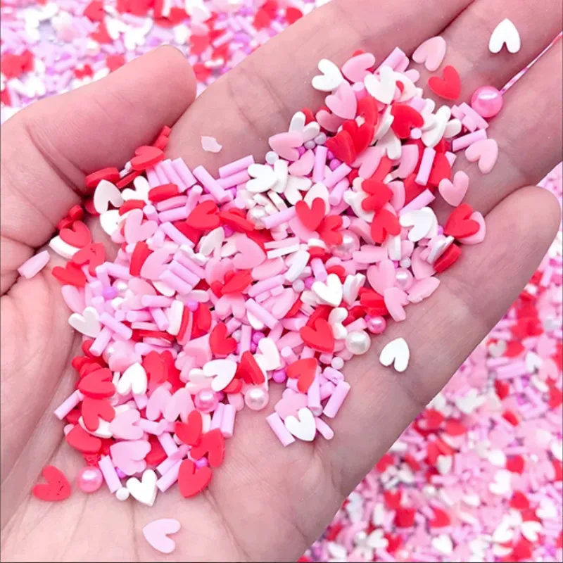 Kawaii Полимерная глина в форме сердца и жемчуга 20 г искусственная еда DIY Имитация