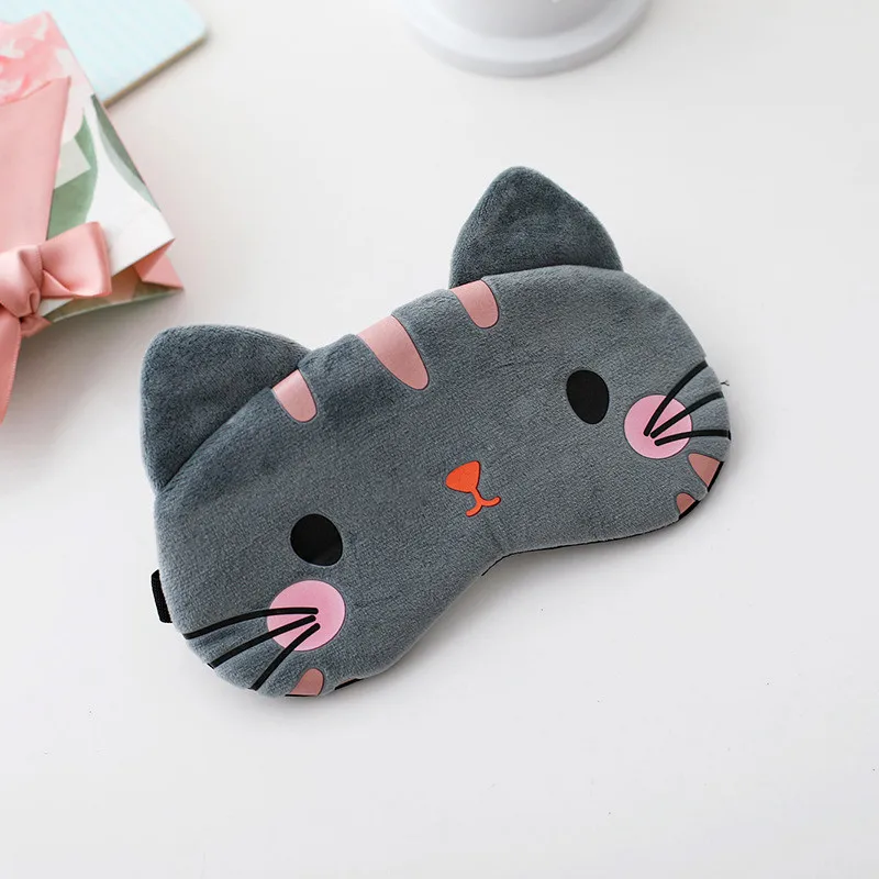 Маска для сна повязка на глаза хлопковая маска в виде кошачьего симпатичная